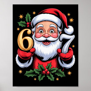 Poster Noël 67 Drôle Xmas Six Sept Sweat Ugly 6-7
