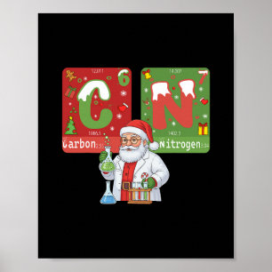 Poster Noël 67 Mème Science Chimie Humour Périodique