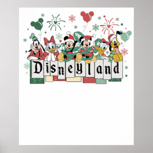 Poster Noël à Disneyland