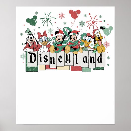 Poster Noël à Disneyland (Devant)
