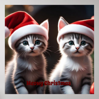 Poster Noël à Kitten