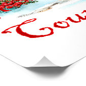 Poster Noël à la campagne (Coin)
