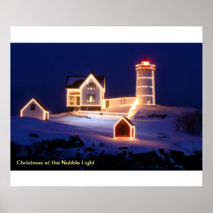 Poster Noël à la lumière de protubérance