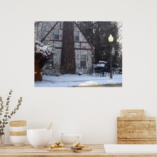 Poster Noël à l'époque (Cuisine)