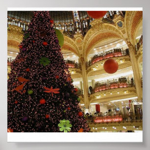 Poster Noël à Paris