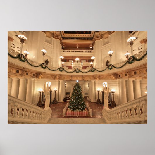 Poster Noël à Pennsylvania State Capitol (Devant)