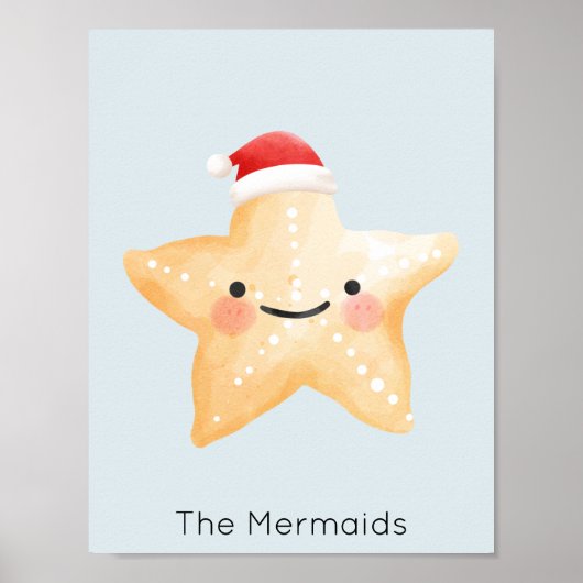 Poster Noël à Starfish Père Noël (Devant)