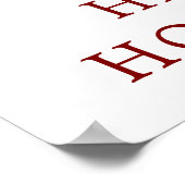 Poster Noël | Aquarelle - Holly Mistletoe & Bells (Coin)