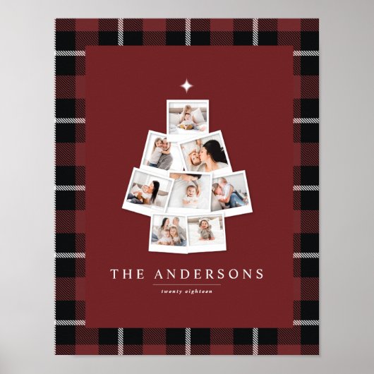 Poster Noël arbre photo (Devant)