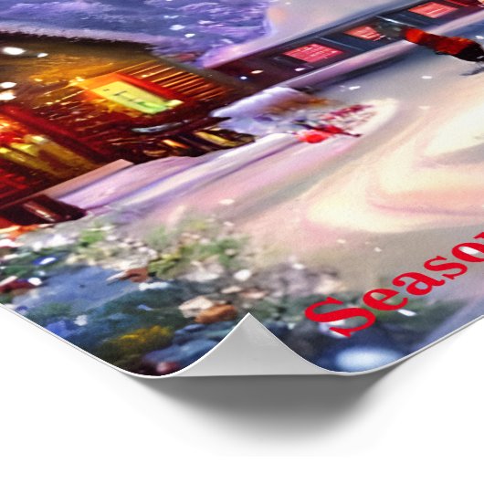 Poster Noël arrive... (Coin)