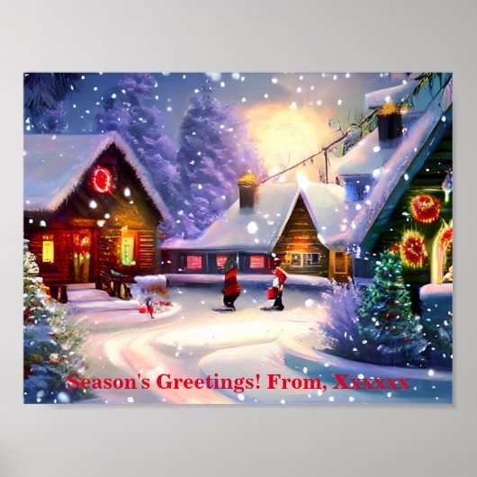 Poster Noël arrive... (Devant)