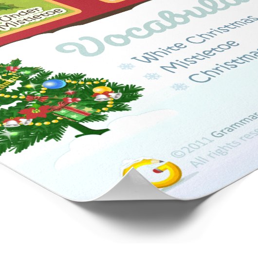 Poster Noël arrive, mais une fois par an (Coin)