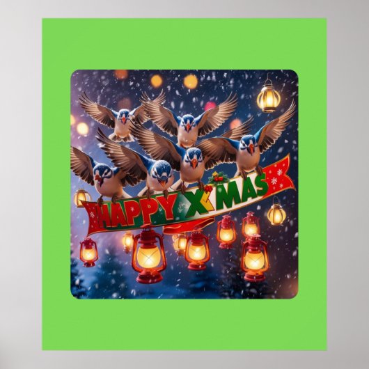 Poster Noël aux yeux des oiseaux (Devant)