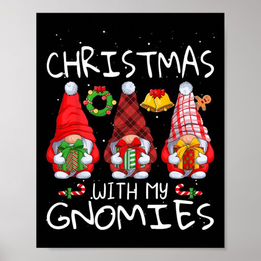 Poster Noël Avec Mes Gnomies Noël Gnomes Amour F (Devant)
