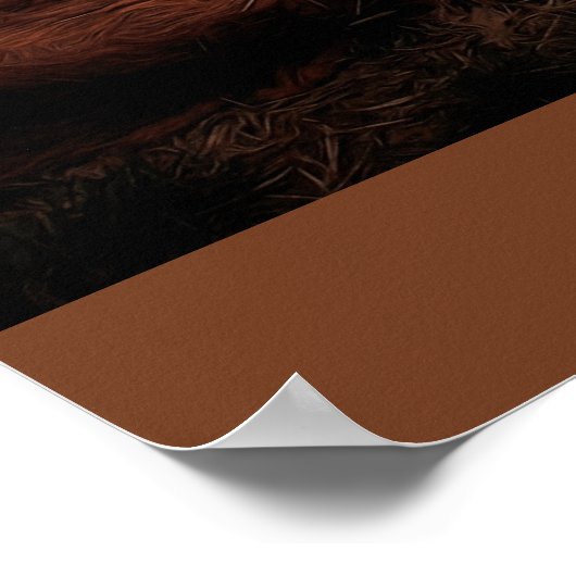 Poster Noël Avent Jésus Nativité Manger Scène (Coin)