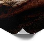 Poster Noël Avent Jésus Nativité Manger Scène (Coin)