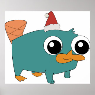 Poster Noël Baby Perry le Platypus