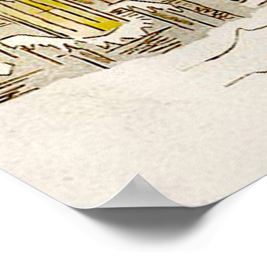 Poster Noël blanc (Coin)