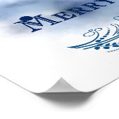 Poster Noël bleu (Coin)