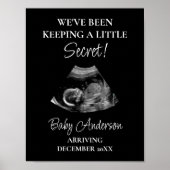 Poster Noël Cadeau Faire-part de grossesse (Devant)