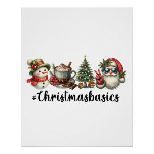 Poster Noël cadeau Noël