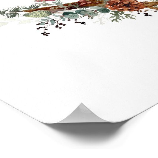 Poster Noël Cardinal Couple (Coin)