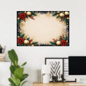 Poster Noël Carol (Bureau à domicile)