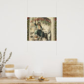 Poster Noël Carol Scrooge Ghost Présente Artwork (Cuisine)