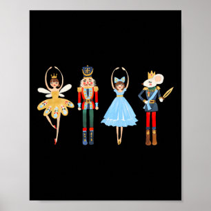 Poster Noël Casse-Noisette Ballet Cute Noël Cadeaux de No