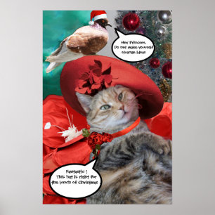 POSTER NOËL CÉLÉBRATIONS DE LA PRINCESSE TATUS CAT