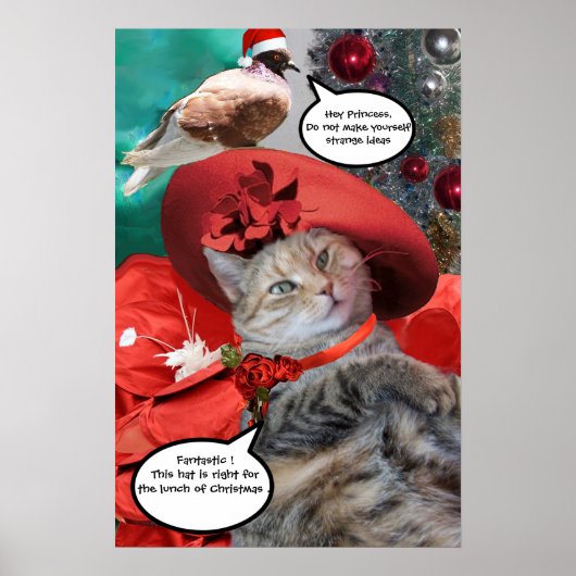 POSTER NOËL CÉLÉBRATIONS DE LA PRINCESSE TATUS CAT (Devant)