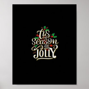 Poster Noël C'Est La Saison Jolly