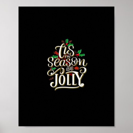 Poster Noël C'Est La Saison Jolly (Devant)