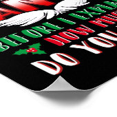 Poster Noël Cher Père Noël Avant D'Expliquer Combien (Coin)