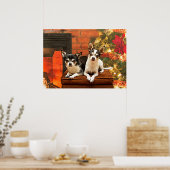 Poster Noël Chihuahua (Cuisine)