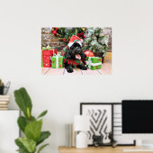 Poster Noël - Cockapoo - Jack (Bureau à domicile)