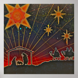 Poster Noël cosmique