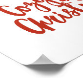 Poster Noël cosy : Hot Cocoa & Mittens Design (Coin)