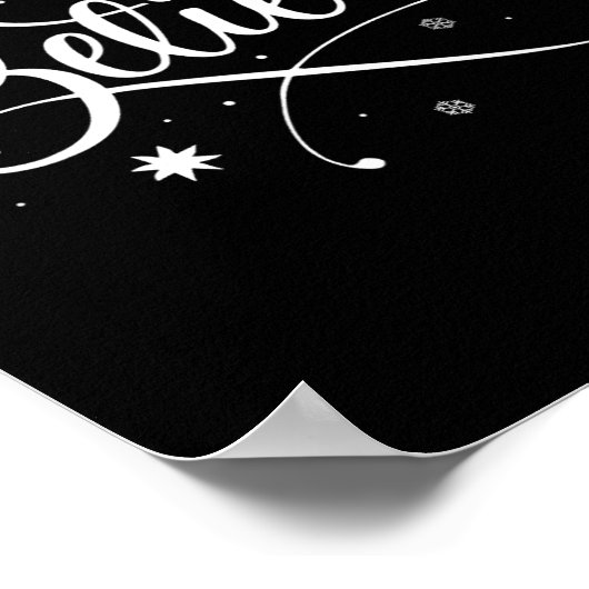 Poster Noël - Croire le Père Noël Croire Noël (Coin)