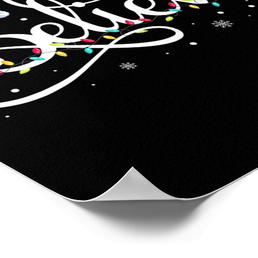 Poster Noël Croire Père Noël Drôle Famille Matchin (Coin)