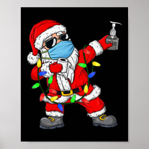 Poster Noël Dabbing Santa Claus Noël Fun Boys Enfants T