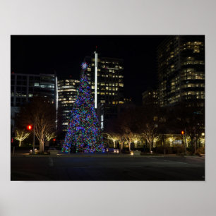 Poster Noël dans le centre-ville de Dallas