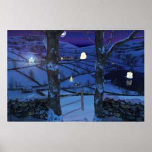 Poster Noël dans le miroir