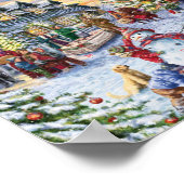 Poster noël dans le village (Coin)