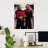Poster Noël dans l'espace (Bureau à domicile)