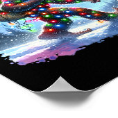 Poster Noël de Bigfoot Noël Sasquatch Noël Noël (Coin)