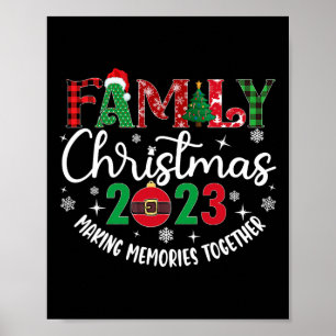 Poster Noël de famille en faisant des souvenirs ensemble