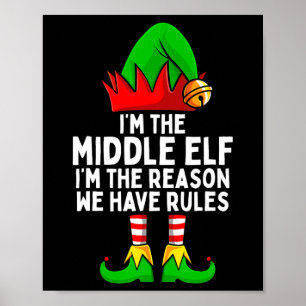 Poster Noël de la famille du Moyen-Elfe