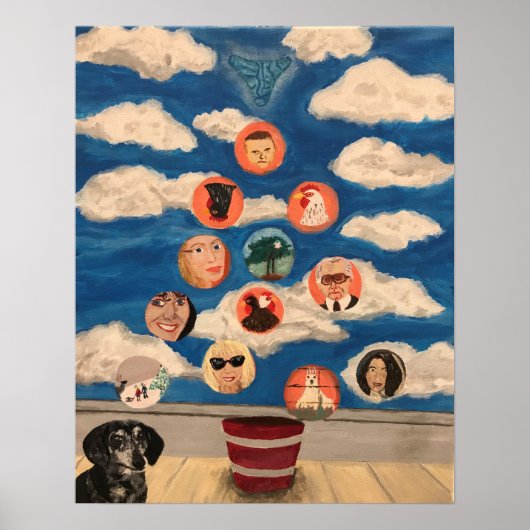 Poster Noël de l'obscurcissement statique (Devant)