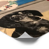 Poster Noël de l'obscurcissement statique (Coin)